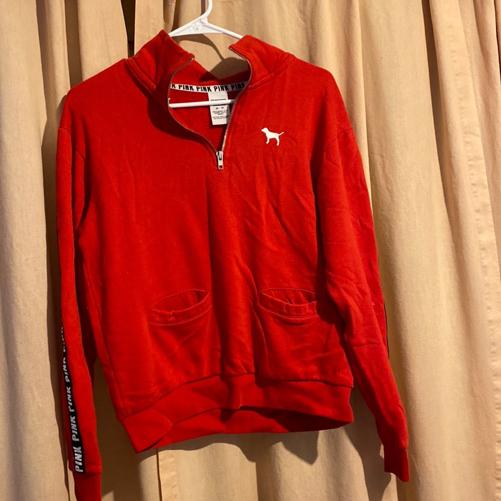Red pink hoodie